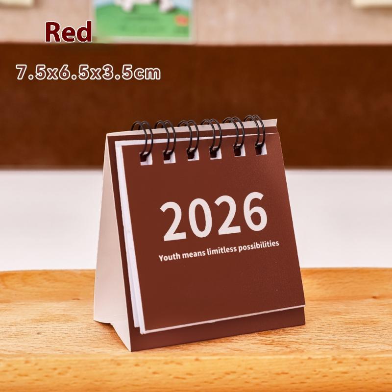 ★★★ Simple Desk Calendar Mini Portable Calendar Desktop Ornament Plan Small Desk Calendar