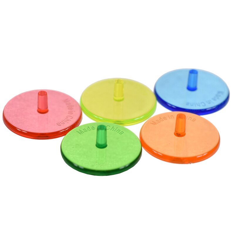 200PCS crystal Plastic Golf Ball mark Position Markers Diameter 24mm Golf Ball Maker Base Accessories Transparent Plastic mark: Mixture colour