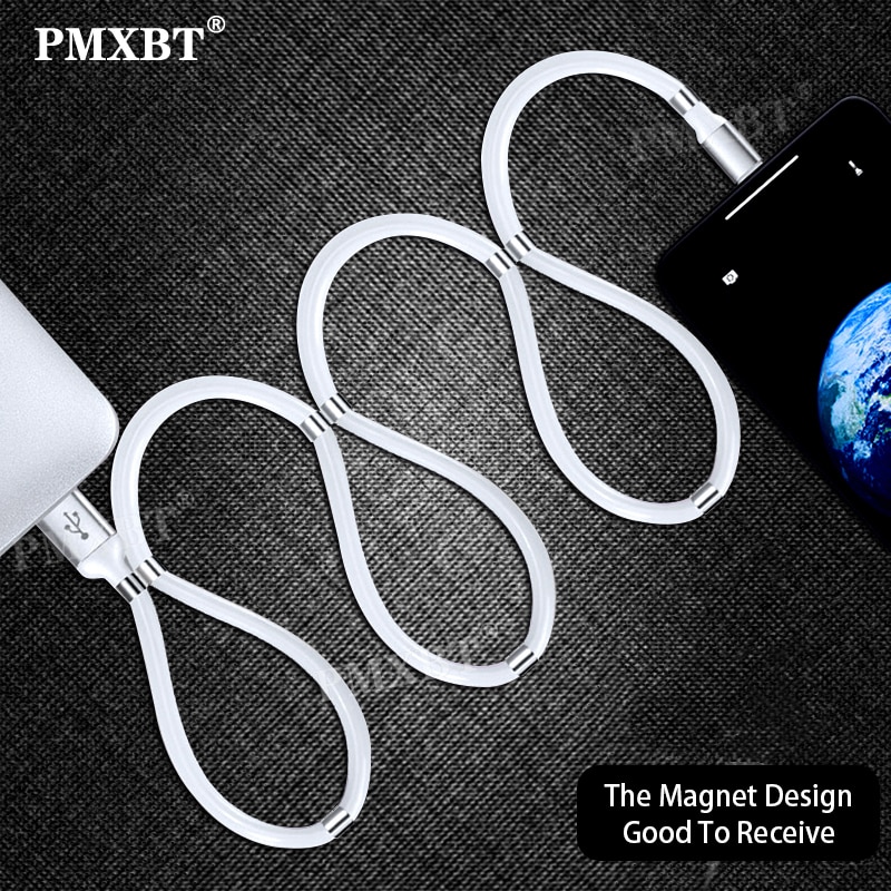 Magnetic Attraction supercalla USB Cable Charging For Mobile Phone Fast Charge Micro USB Type C Cable Charger Magnet USB-C Cord