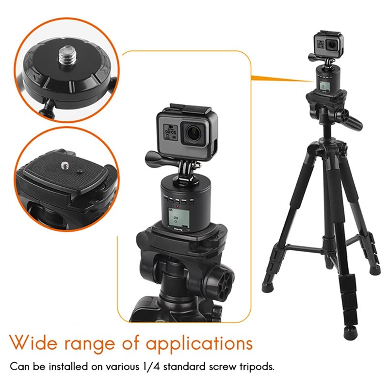 Suptig Multifunctionele Draaitafel Mount Adapter Voor Gopro Hero 9 8 7 6 5 Voor Iphone Smartphone Voor Dji Xiaomi Camera