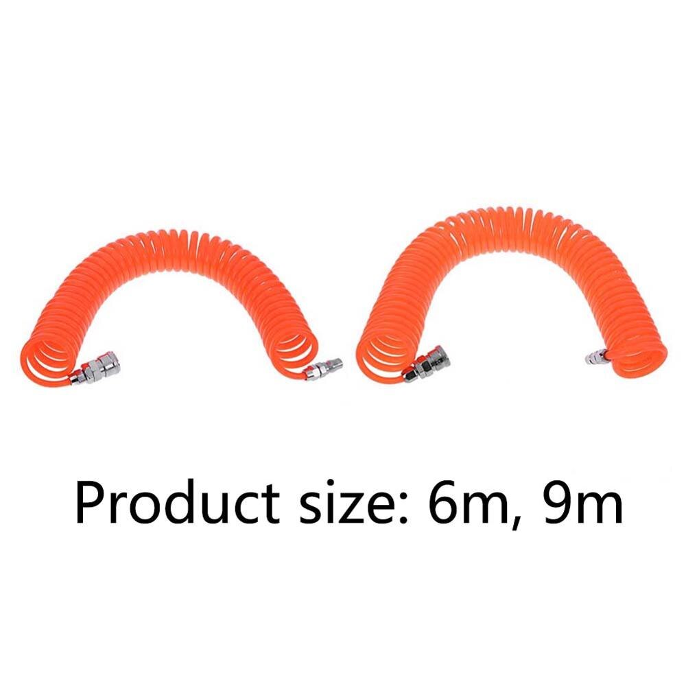 6M/9M Red Polyurethane PU Air Compressor Hose Tube Pneumatic Hose Pipe High Pressurefor Compressor Air Tool Household Tools