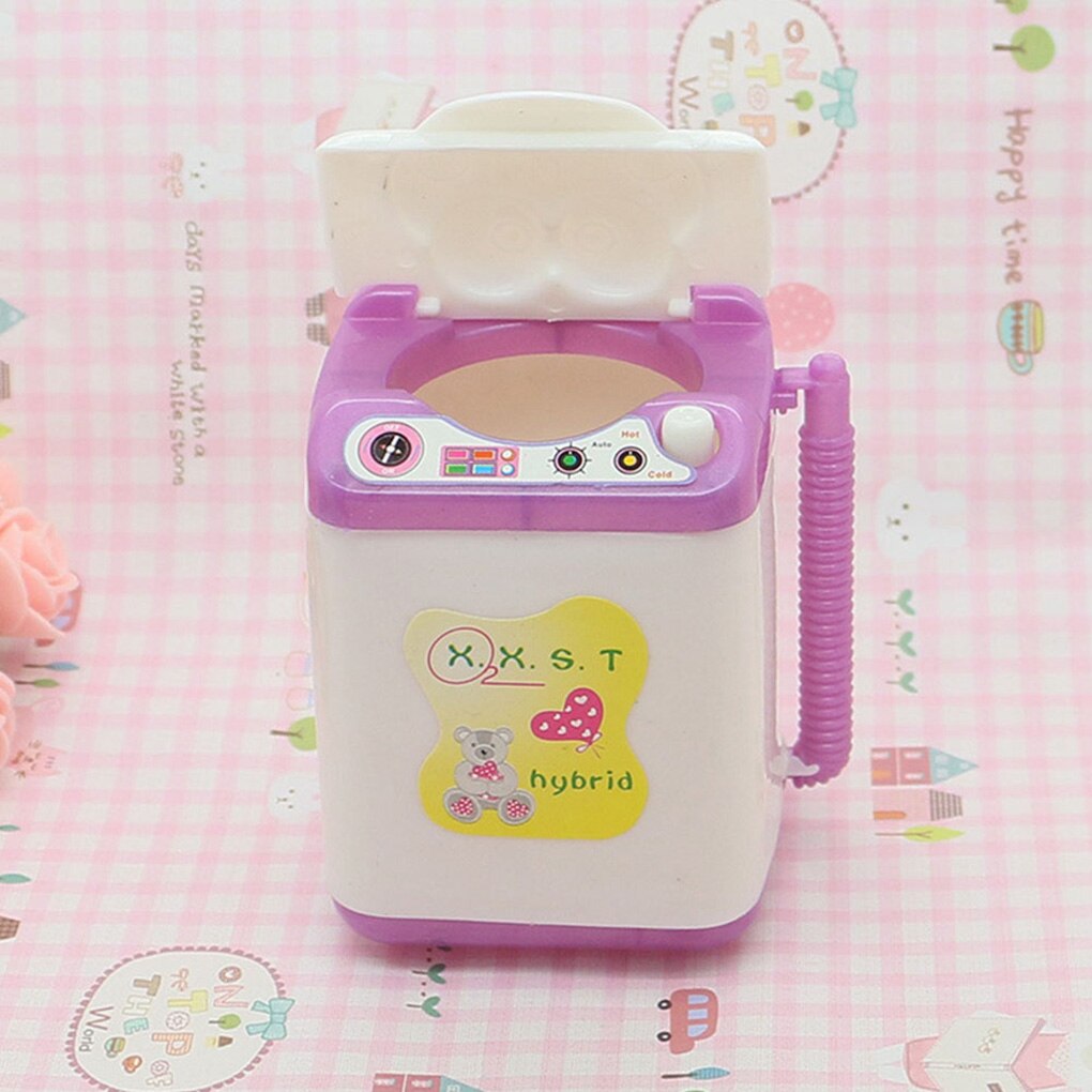 Poppenhuis Wasmachine Wit Mini Wasmachine Kinderen Speelgoed Poppenhuis Meubels Accessoires