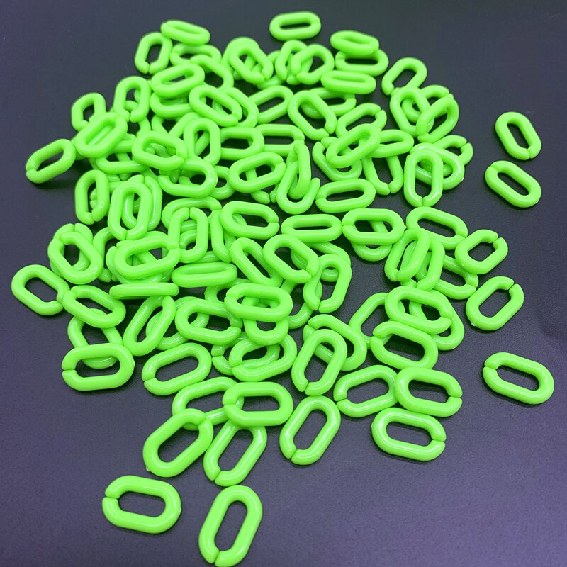 50pcs 15x10mm Acrylic Link Chain Keychains For Necklace Bracelet Making Colorful Chain Plastic Chain Links Jewelry Making: 12