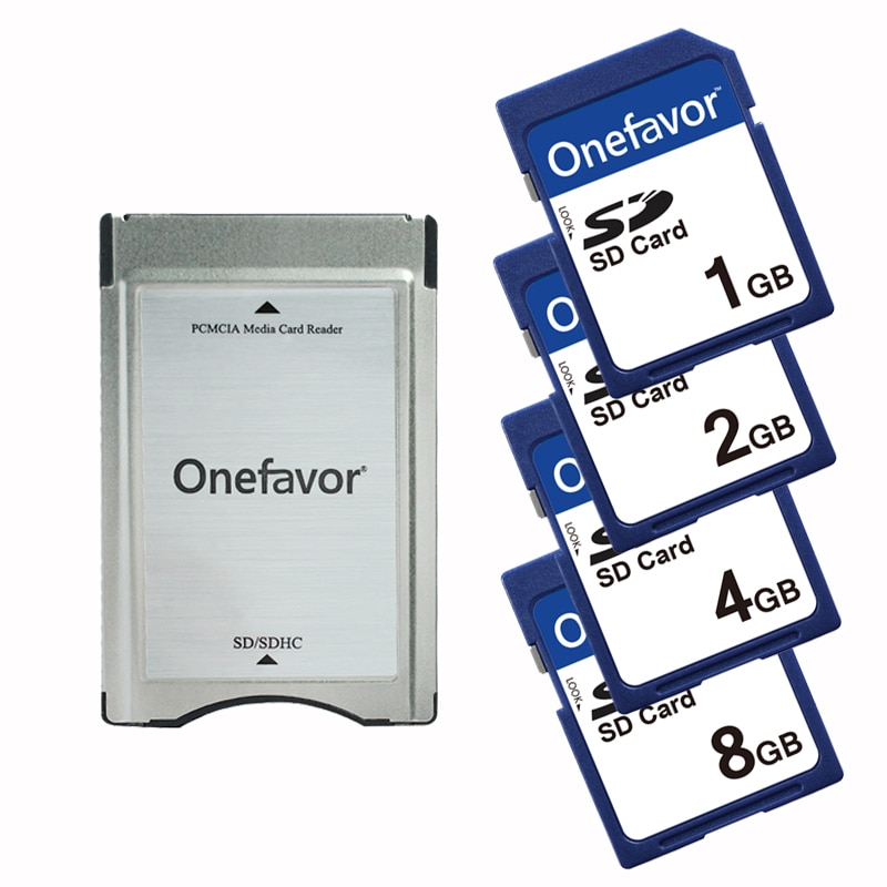 Onefavor SD TO PCMCIA Card adapter PCMCIA card reader With SD Card 1GB 2GB 4GB 8GB for Mercedes Benz MP3