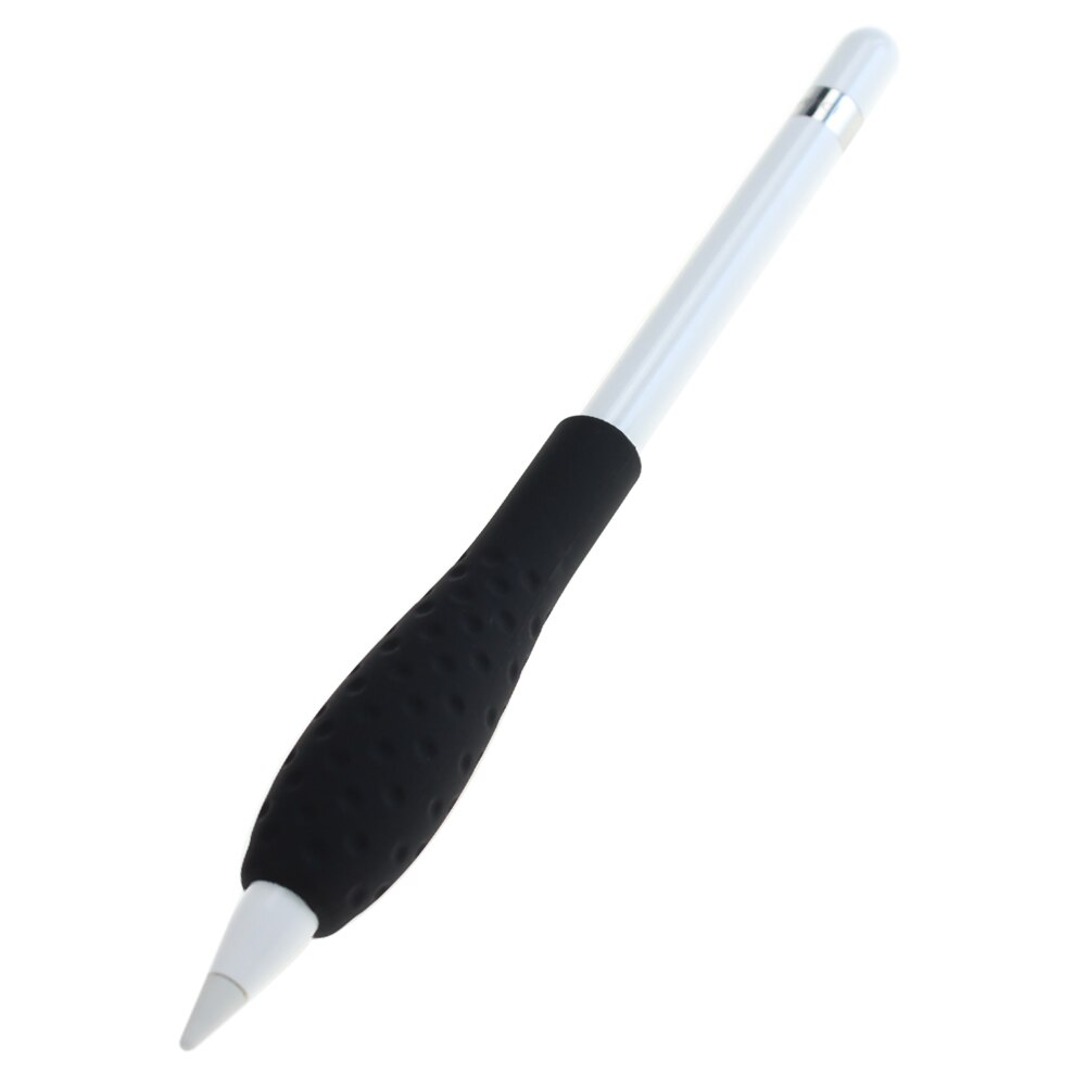 Case for Apple Pencil 1 &2th Generation Silicone Cover for IPad Tablet Touch Pen Stylus Short Sleeve Pouch: black