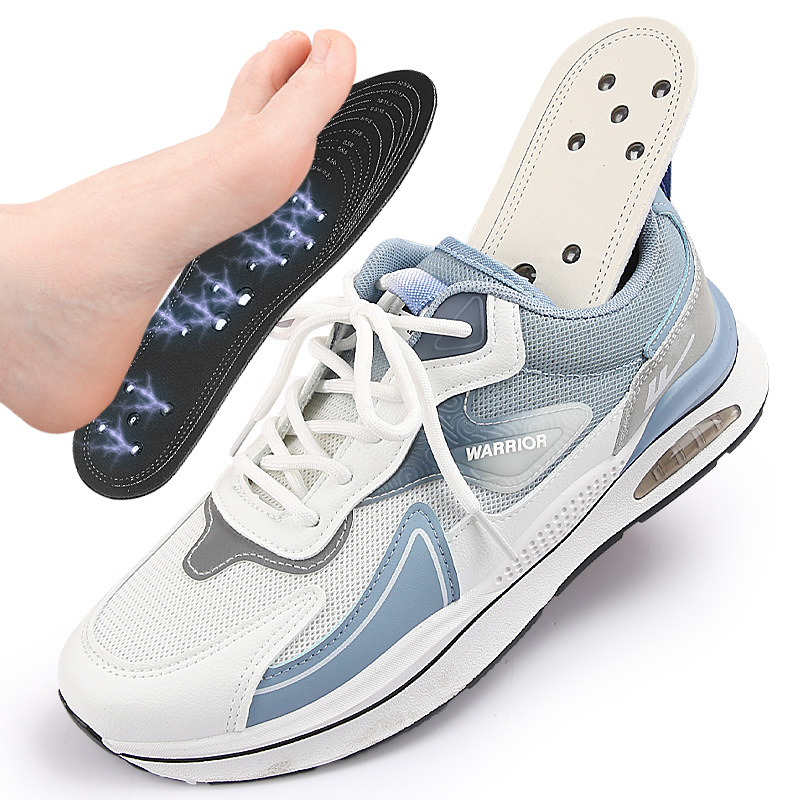 1 paio Terapia magnetica Massaggio Sottopiede Piede Massaggio dei punti di agopuntura Solette Memory Foam Suola Soletta per alleviare l'affaticamento delle gambe delle donne degli uomini