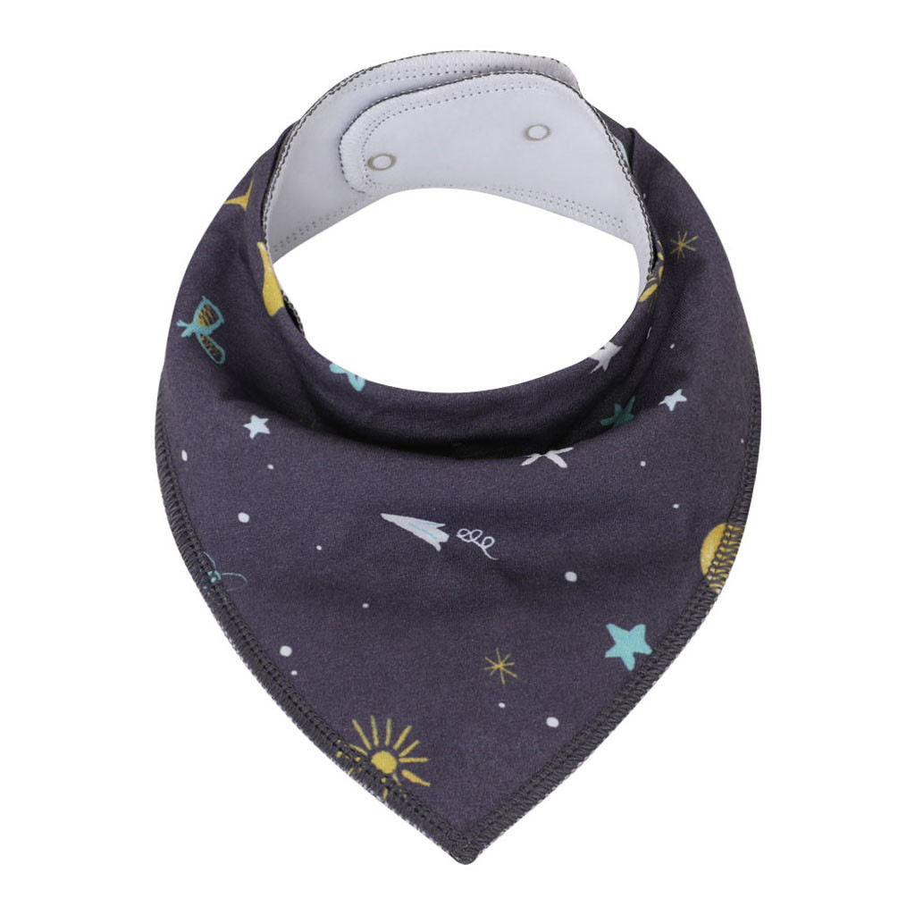 Bandana de bebé de gran Baberos triangulares para bebé de algodón de dibujos animados para recién nacidos herramientas de alimentación comer paños de eructo accesorios yl: F