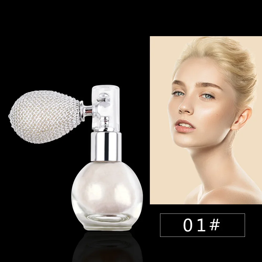 Highlighter Powder Spray Diamond Body Liquid Highlight High Gloss Glitter For Face Body Makeup Shimmer Sparkle Powder Cosmetics: army green