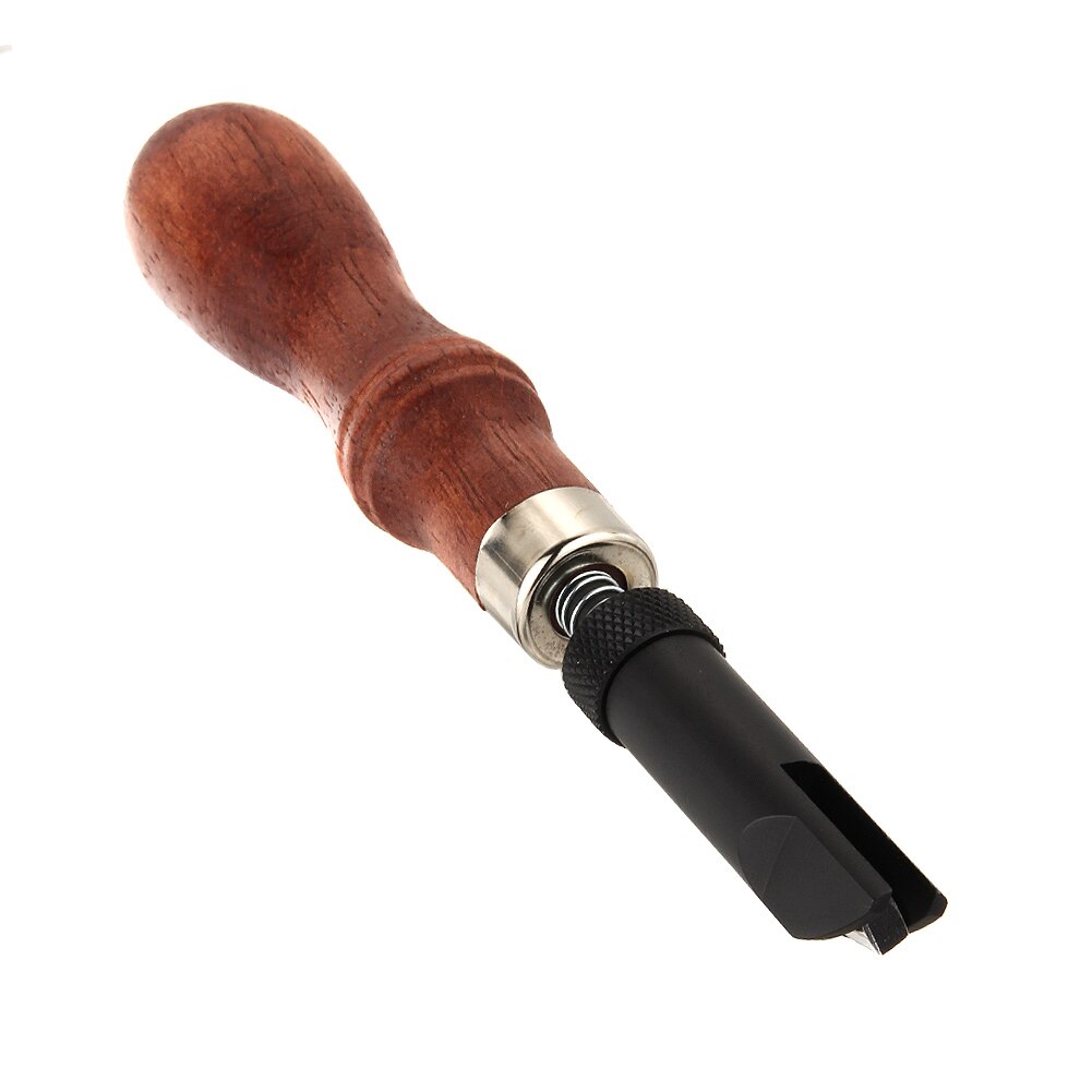 Handmade Leathercraft Leather Edge Beveler Cutting Groover Skiving Trimming Adjustable V Style DIY Leather Craft Tool TI99