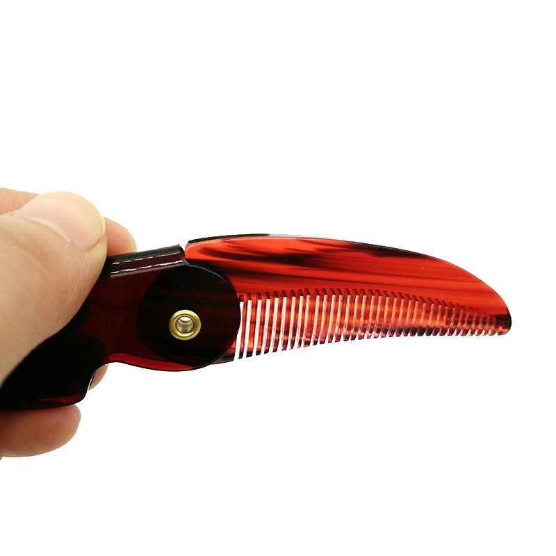 Eagle Mouth Type Oil Head Comb Back Comb Acrylic Plastic Folding Comb Mini Pocket Comb