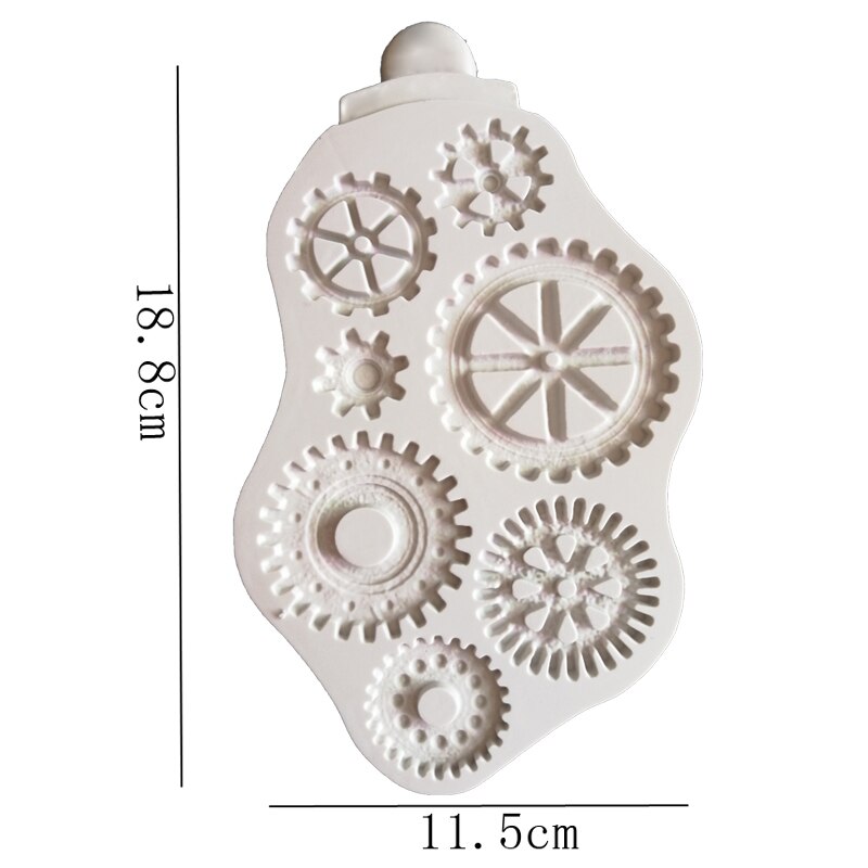 Kompass & Dampf Punk Formen Fondant Kuchen Dekor Werkzeuge Silikon Formen Sugarcrafts Schokolade Backen Werkzeuge Für Kuchen Gumpaste bilden: betrübt Zahnräder