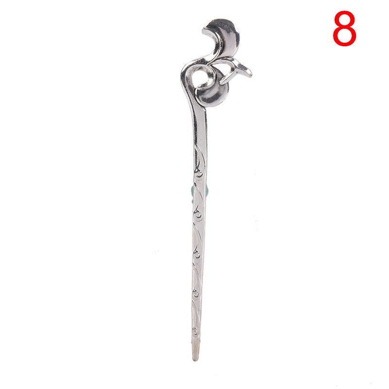 Chinese Vintage Bronze Antique Hair Sticks Hairpin DIY Zinc Alloy Metal Jewelry Accessories Bob Bookmark