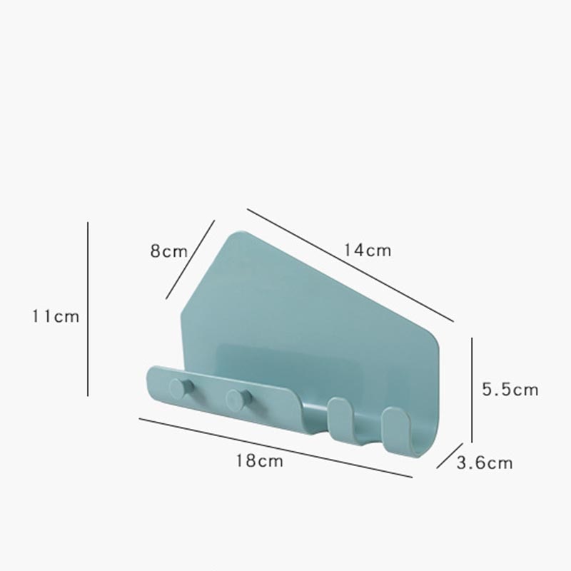 Wall Mounted Phone Ipad Holder Shelf Housekeeper Storage Rack Hanging Keys Hooks Kitchen Bathroom Organizer Shelf Home Decor