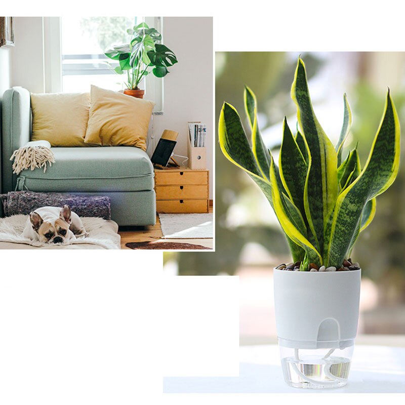 Plant Pot Cover Indoor Plastic Rotan Bloem Cover Ronde Moderne Decor Planter Tuin Planter I88