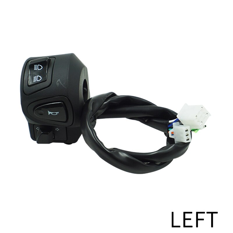 7/8 "22mm Motorrad Griff Bar Schalter Horn Blinker Scheinwerfer Nebel Licht Start Stop Lenker Controller Schalter: left