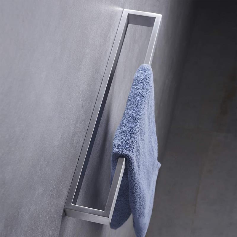 40Cm Rvs Badhanddoek Houder Badkamer Handdoekenrek Wall Mounted Handdoek Rail Rack Handdoek Houder Badkamer Opslag Plank