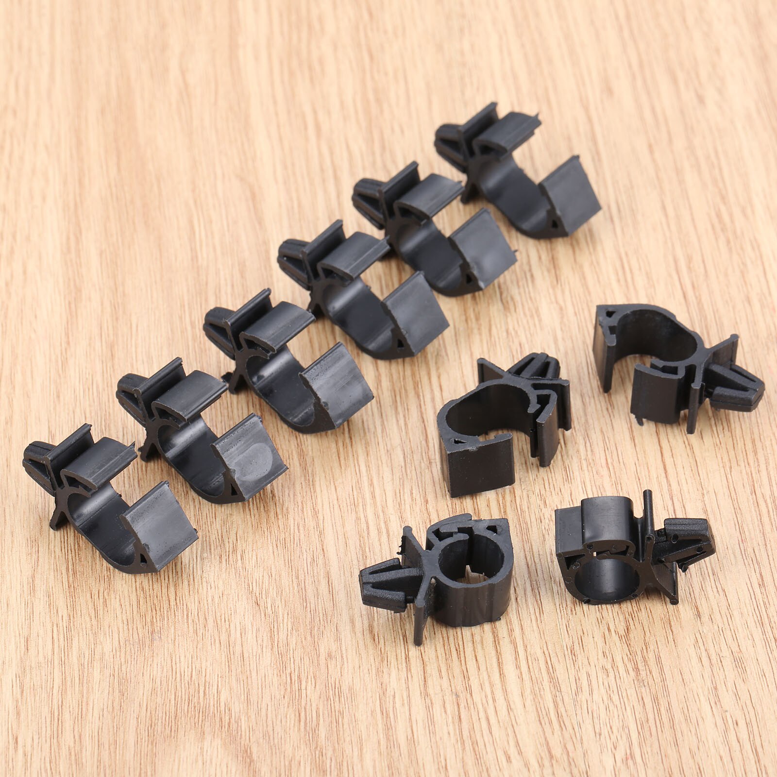 10Pcs Auto Kabelboom Fastener voor Alle Auto Auto Route Vaste Clips Ribbelbuis Tie Wrap Kabel klem