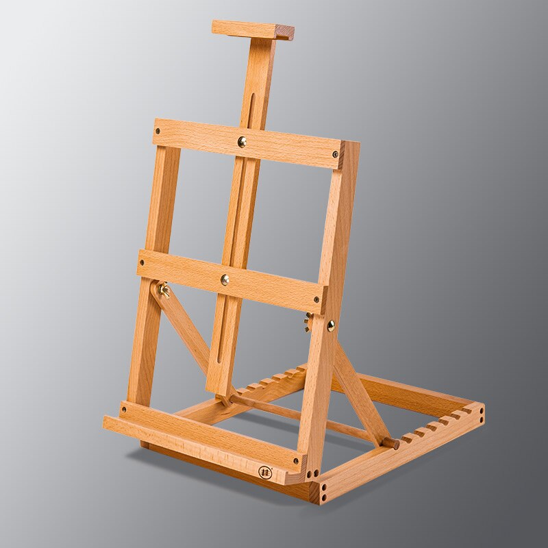Desktop Easel Art Student's Drawing Board 4k Easel Folding Portable Beginner Watercolor Oil Painting Wooden Easel Sketch: simple