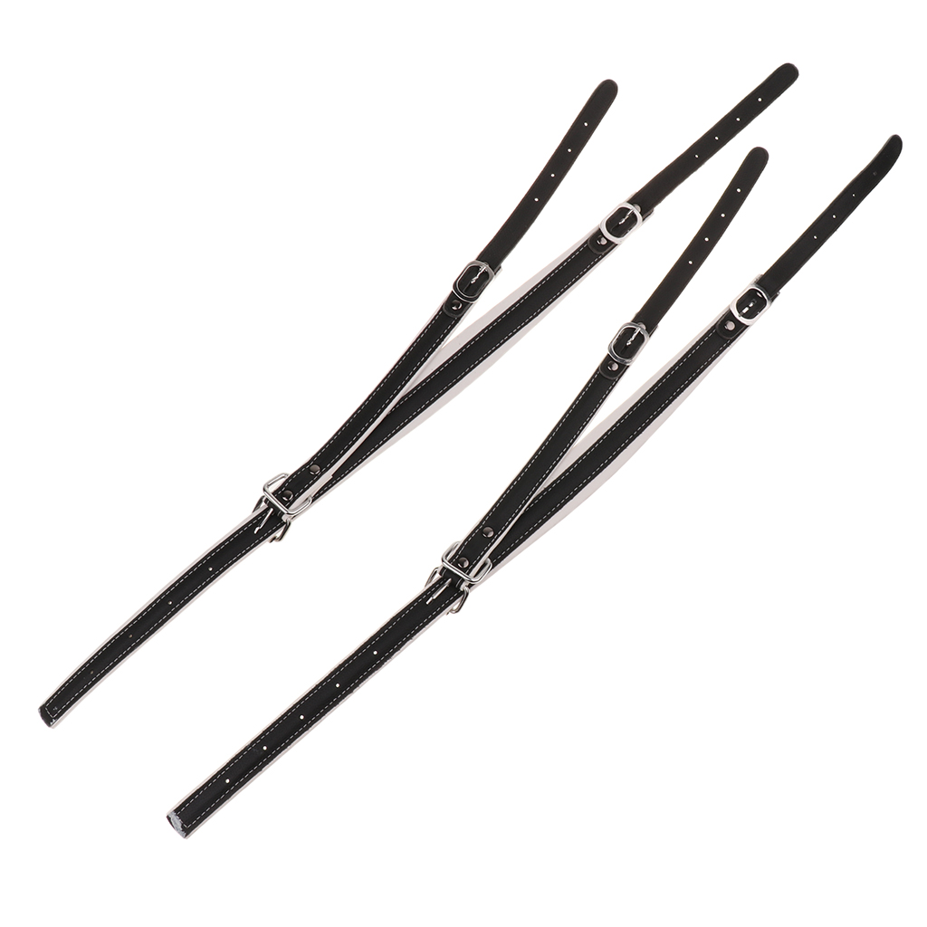 Cintos de couro de imitação ajustáveis, 2 peças, 48/60/96, faixas de configuração, baixo