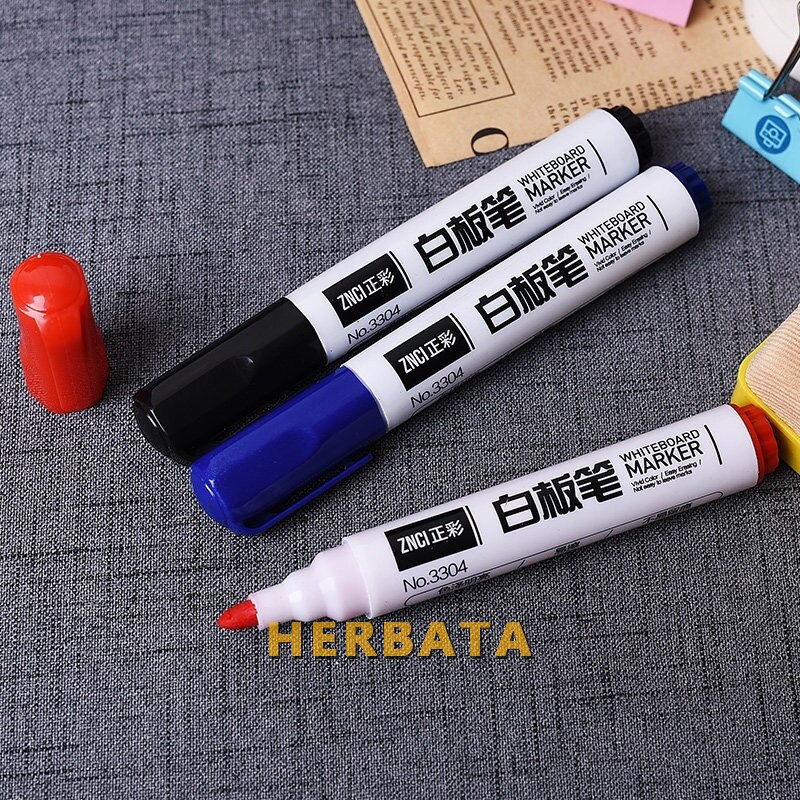 10 Stks/pak Tweekoppige Note Pen Whiteboard Pen Uitwisbare Schrijven Whiteboard Marker Speciale Pen Rood Blauw Zwart Water-gebaseerd Pen