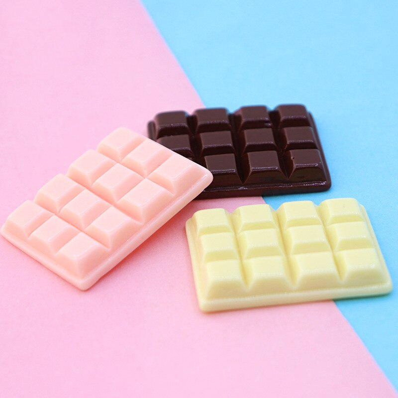 6pcs Cute Mini Simulation Chocolate Dollhouse Miniature Food For Kitchen Decoration: Mix 6 Pieces