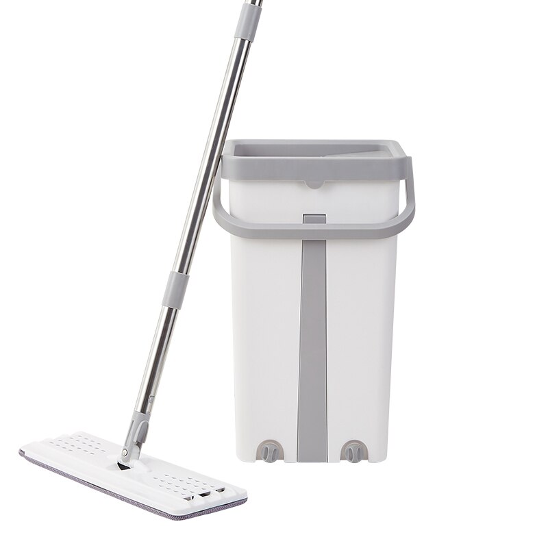 Outil paresseux de nettoyage de Rotation de 360 degrés de ensemble de seau de vadrouille plate évitent le lavage de main pour la maison TN99
