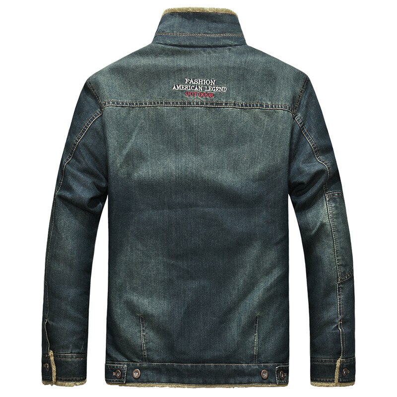 männer Denim Jacken Winter Warme pelz Jeans Jacke 5XL Starke Cowboy Mäntel outwear neue kleidung
