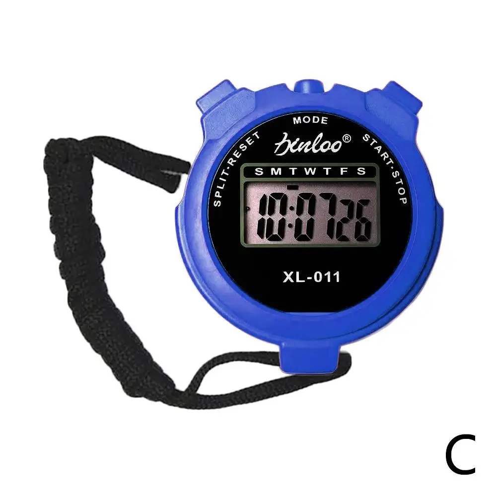 Cronómetro deportivo de mano multifuncional, pantalla Digital, contador de temporizador de Fitness