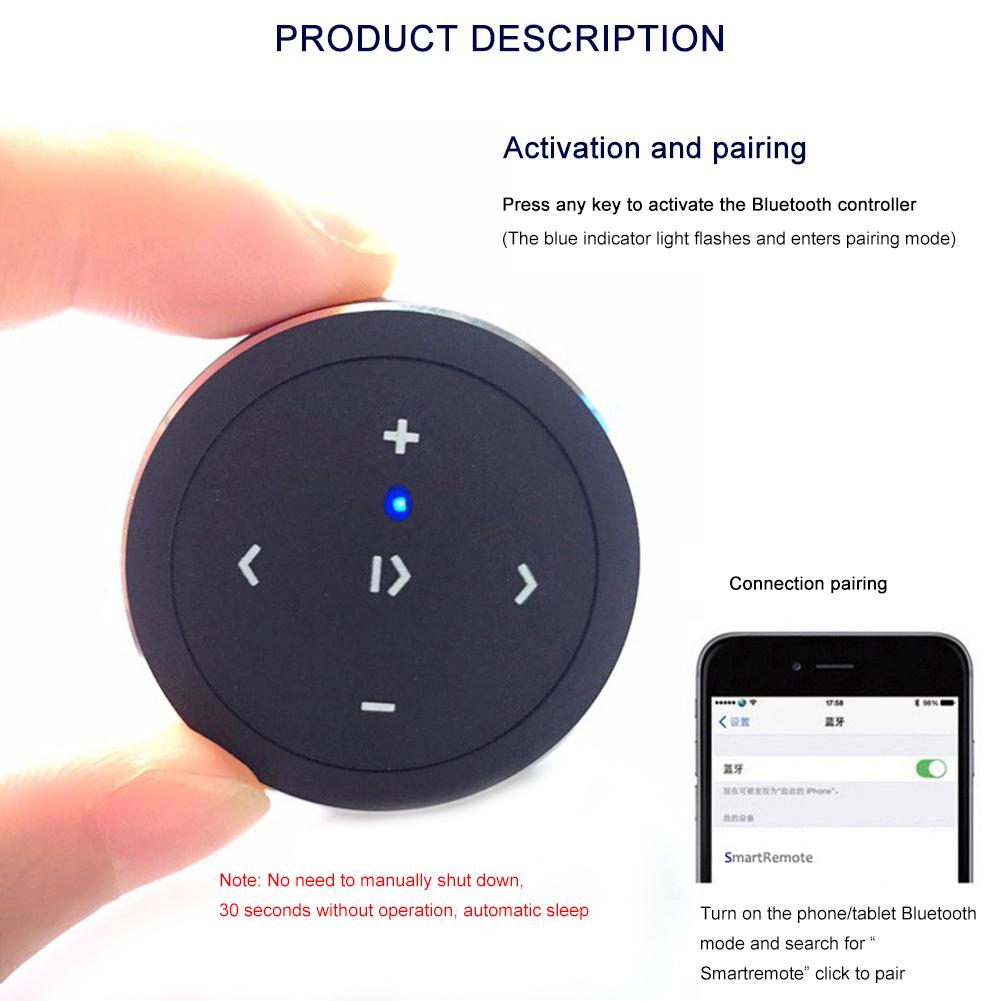 Samochód bezprzewodowy pilot Bluetooth telefon komórkowy Selfie wideo KIEROWNICA pojedynczy uchwyt uchwyt odtwarzacz odbiornik akcesoria samochodowe