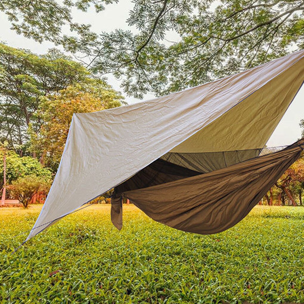 Awning Waterproof Tarp Outdoor Campingammock UV-Resistant Sun Shade Canopy Garden Canopy Awning Fly Beach SunTarpaulin