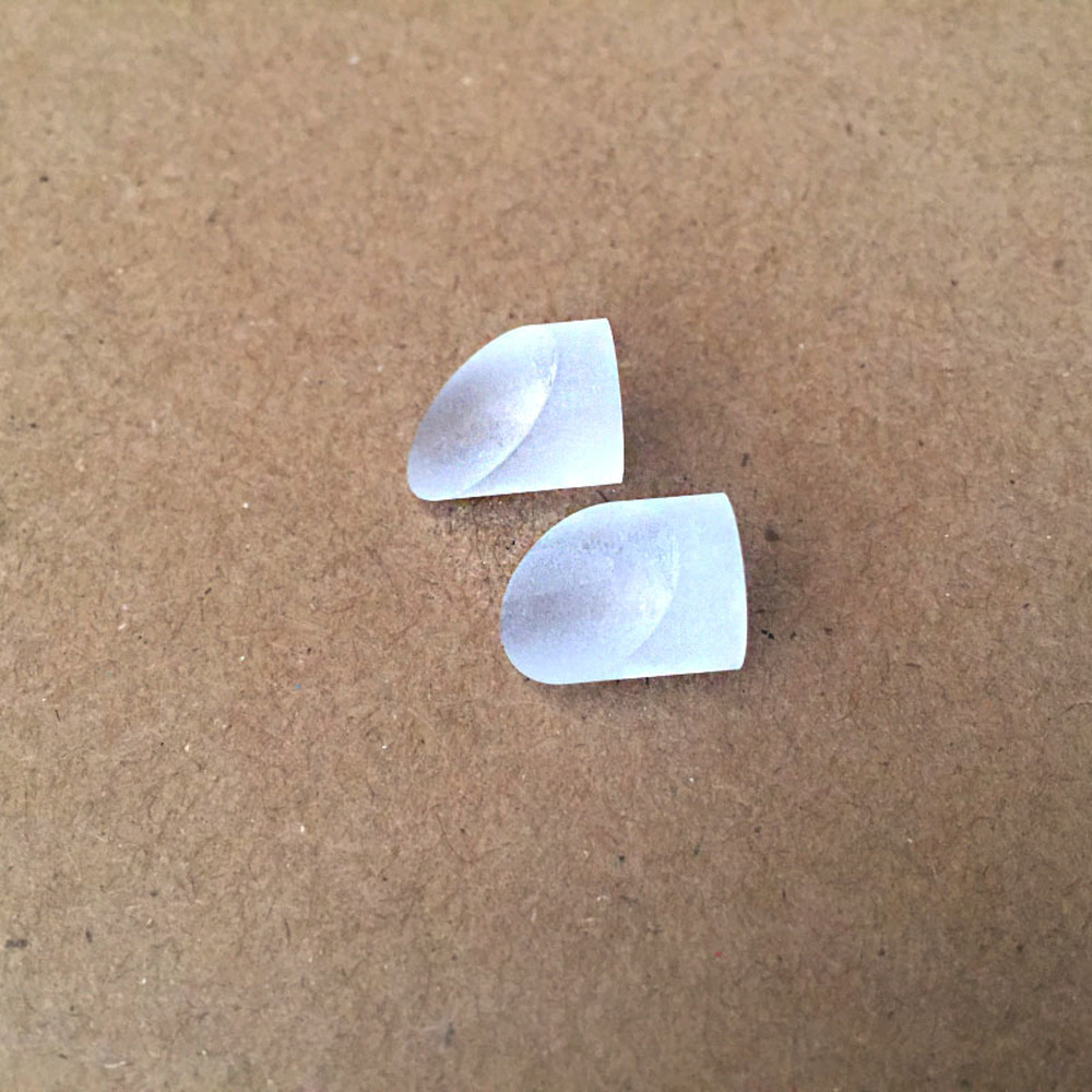 Optisk glas linse kile prisme med vinkel diameter 20mm skrå plan reflektion retvinklet cylinder