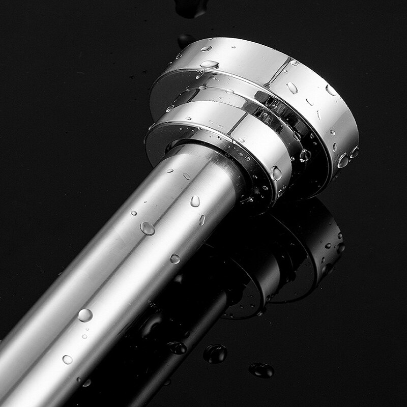 Uitschuifbare Douchegordijn Rvs Telescopische Staaf Staaf Vastklemmen Staaf Zonder Boren