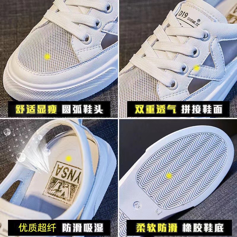 Sandalias de Mujer nuevas sandalias coreanas de Boca de pescado Zapatos de Mujer transparentes decorativos de Metal Zapatos grandes Para Mujer