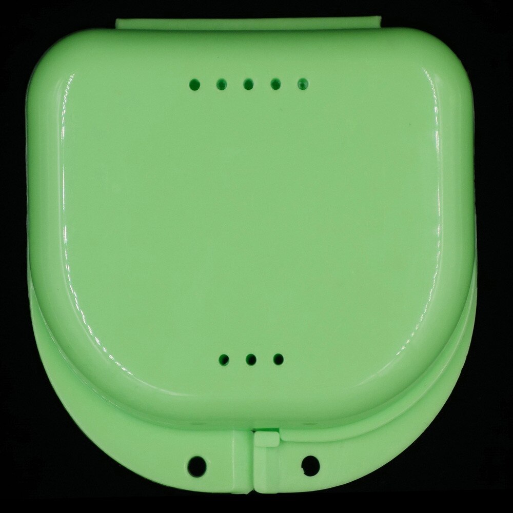 Organizer Prothese Bad Box Case Dental Valse Tanden Apparaat Container Opbergdozen Dentu Organisatoren Opslag: 1PC- Green