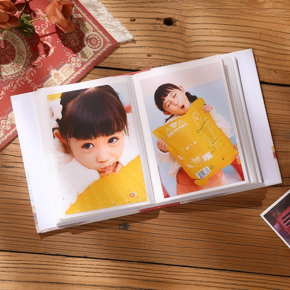 Álbum de fotos con 100 bolsillos, cubierta de artista para fotos de 5/6/7 pulgadas, colección Polaroid, álbum familiar, libro conmemorativo, para niños y mujeres