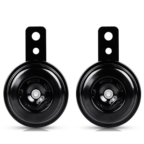 Klaxon classique de Moto 12V fort | Moto, trompette, 110db, véhicule électrique, Scooter cornes d'air, Moto: 1 pair Black