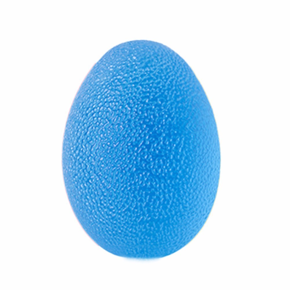 1pc Egg-shaped Silicone Fitness Relieve Gym Trigger Point Massage Ball Training Fascia Grip Ball Stress Relief Power Ball: Blue