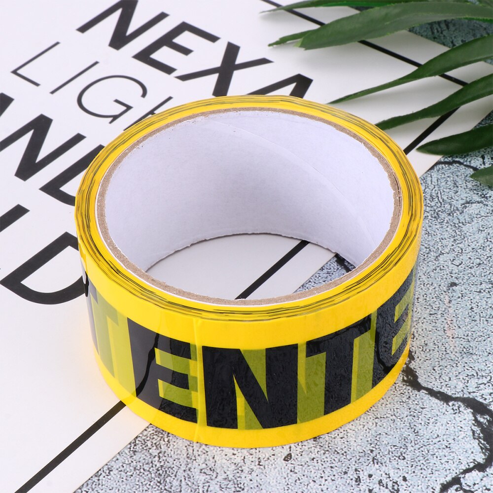 1 Roll THANK YOU Safety Tape Safe Self Adhesive Sticker Warning Tape Masking Tape for Walls Floors Pipes (Yellow): Yellow DO NOT ENTER