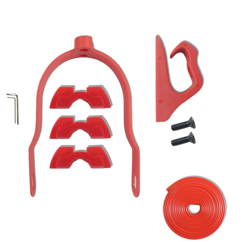 Til xiaomi scooter  m365/ pro tilbehør kombinationssæt krog skærmbeslag beskyttelsesstrimmel dæmpning: Default Title