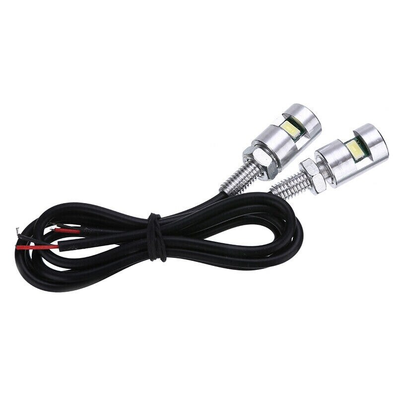 Lámpara Universal para matrícula de coche, tornillo cromado 5630, 12V, 2 uds.