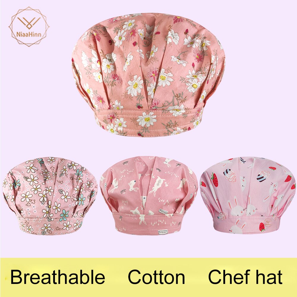 Gorro de Chef para hombre y mujer, uniforme de Chef para cocina, panadero, café, Bar, restaurante, panadería, Chef, sombreros de trabajo, gorros transpirables para taller
