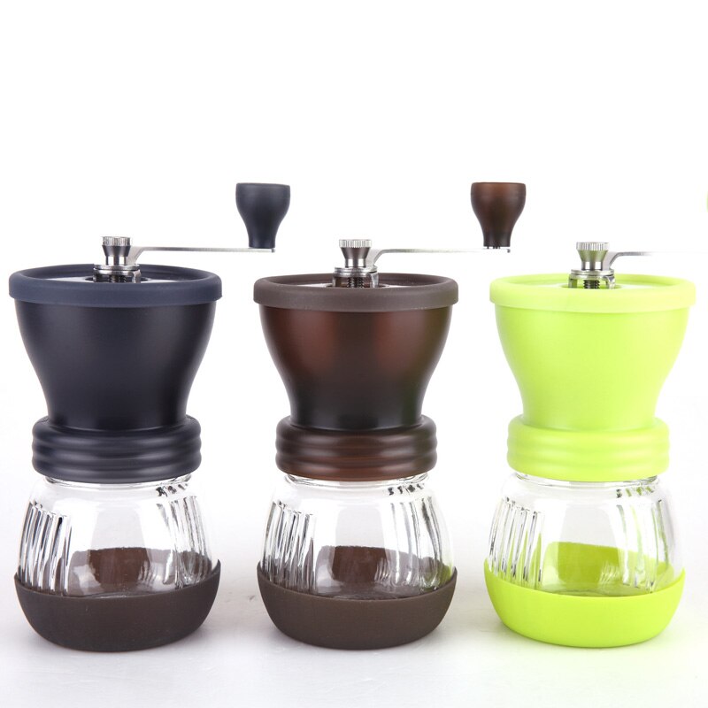 Manual Ceramic Coffee Grinder ABS Ceramic core Stainless Steel Burr grinder Kitchen DIY Mini Manual Hand Coffee Grinder