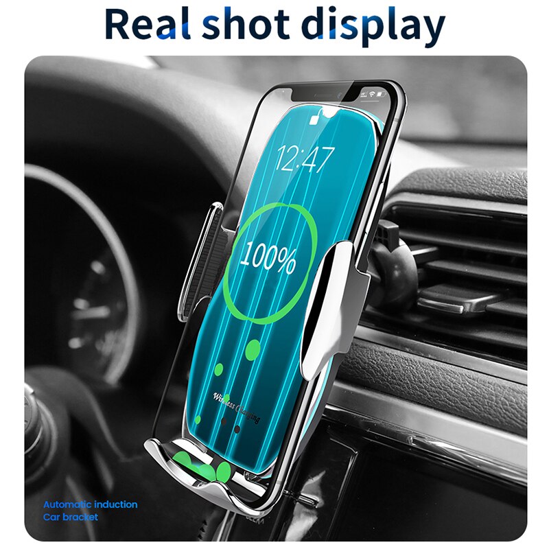 Magnetische autotelefoonhouder, draadloze oplader, universele slimme sensor, magneetoplader voor telefoon, huawei xiaomi in de auto