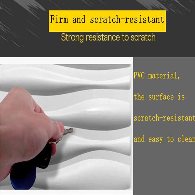 PVC three-dimensional board background wall concave and convex shape 3D wall sticker three-dimensional floating sculpture plasti