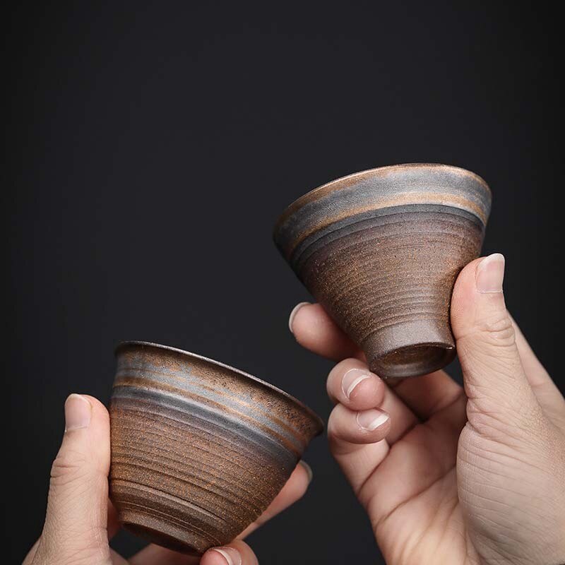 1 stk /3 stk japansk stil keramisk kaffekopp porselen personlig enkelt keramikk tekopper drinkware vin krus vann krus