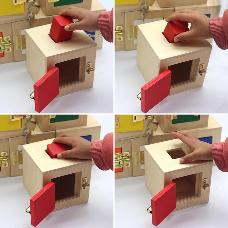 Wooden 3D Geometry Cognitive Toys Memory Match Toys Early Childhood Education Puzzle Board Game Geometric Shape Toys