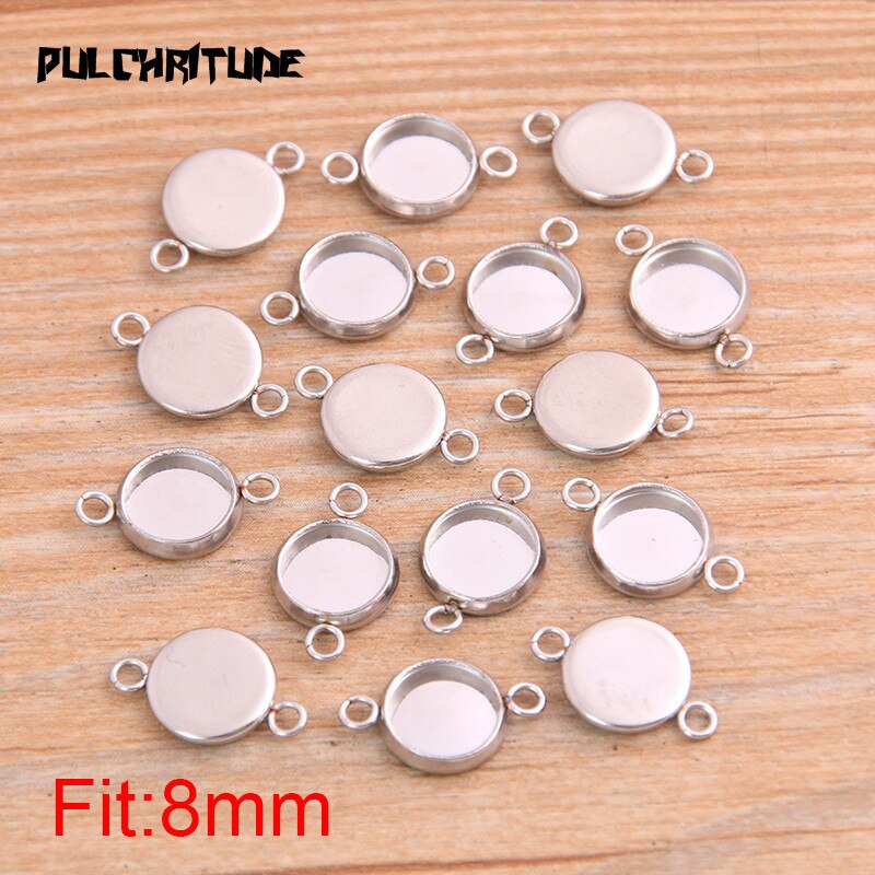 12 Plateaux Pendentifs 25mm + 24 Dômes Verre + 10 Porte-Clés - Fabrication Bijoux Woohome