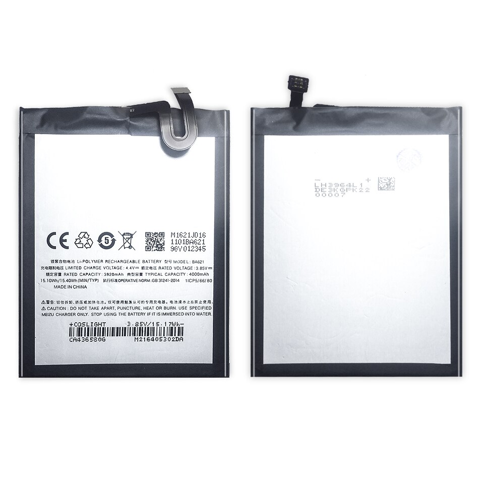 4000mah ba621 batterie para meizu nota 5 bateria meilan nota 5 m5 nota m621n m621q bateria batterij acumulador