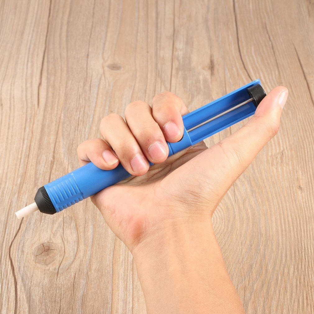 Blue Antistatic Solder Sucker Desoldering Pump Tool Removal Vacuum Soldering Iron Tin Desolder for PCB Electronic Device