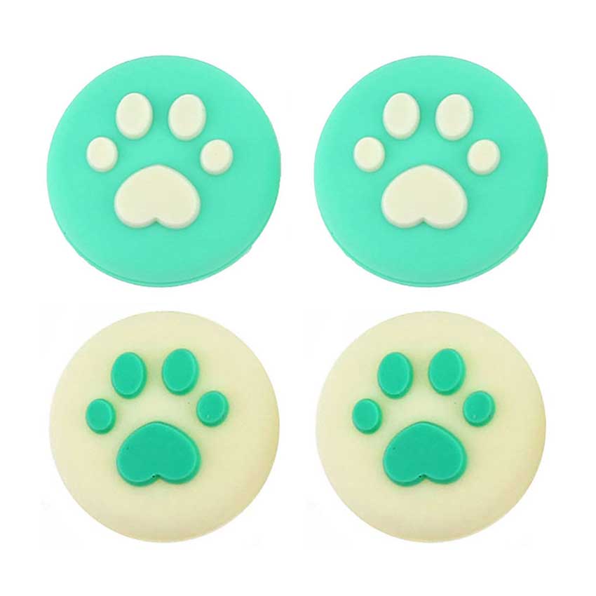 YuXi 4pcs Cute Cat Paw Claw Thumb Grip Cover Case For Nintendo Switch Lite Joy-Con Joy Con Joystick Analog Stick Caps: V V V1 V1